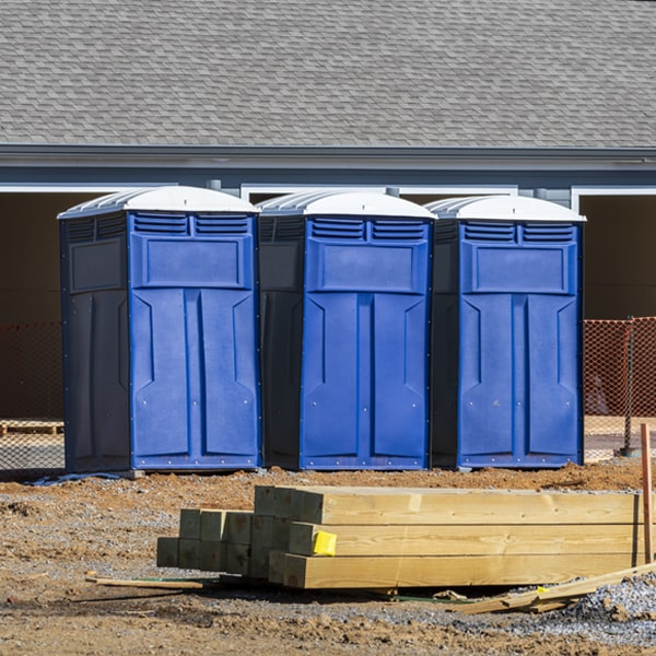 is there a specific order in which to place multiple porta potties in Monterey MI